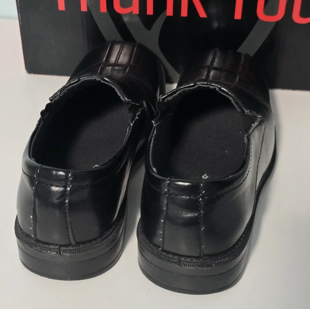 Deer Stags Boys' Size 13.5 Black Dress Shoes